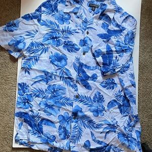 Blue detailed button down